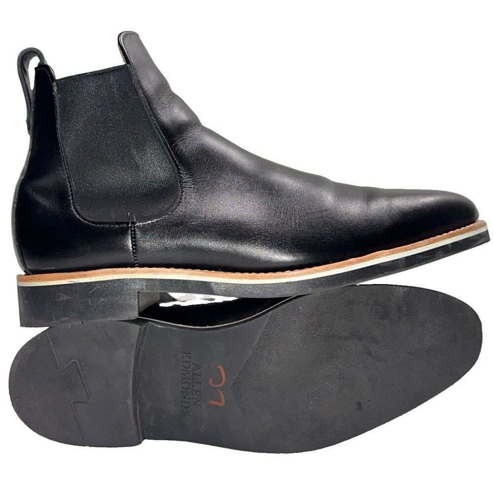 Men's Allen Edmonds Liverpool Leather Chelsea Boots Size 11 D Black 5767 226726D